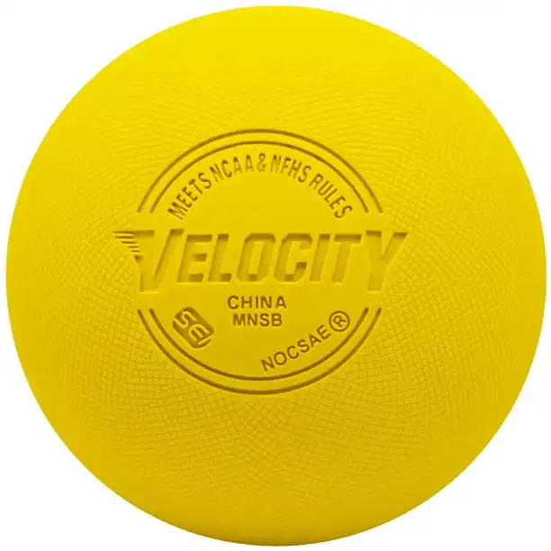 velocity yellow textured grip ball 12 pack official lacrosse balls
