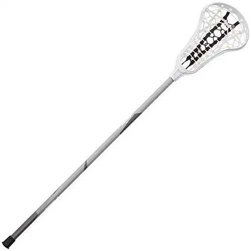 STX Lacrosse Crux 400 Complete Stick with Runway Pocket, White