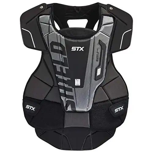 STX Lacrosse Shield 400 Chest Protector, Large , Black