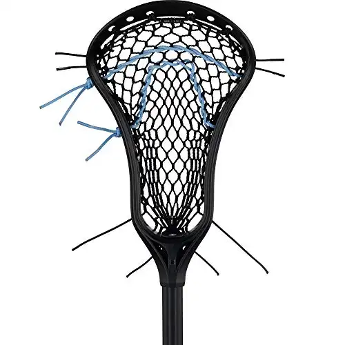 stringking girl's complete junior youth lacrosse stick with shorter alloy shaft and women's type 4 mesh